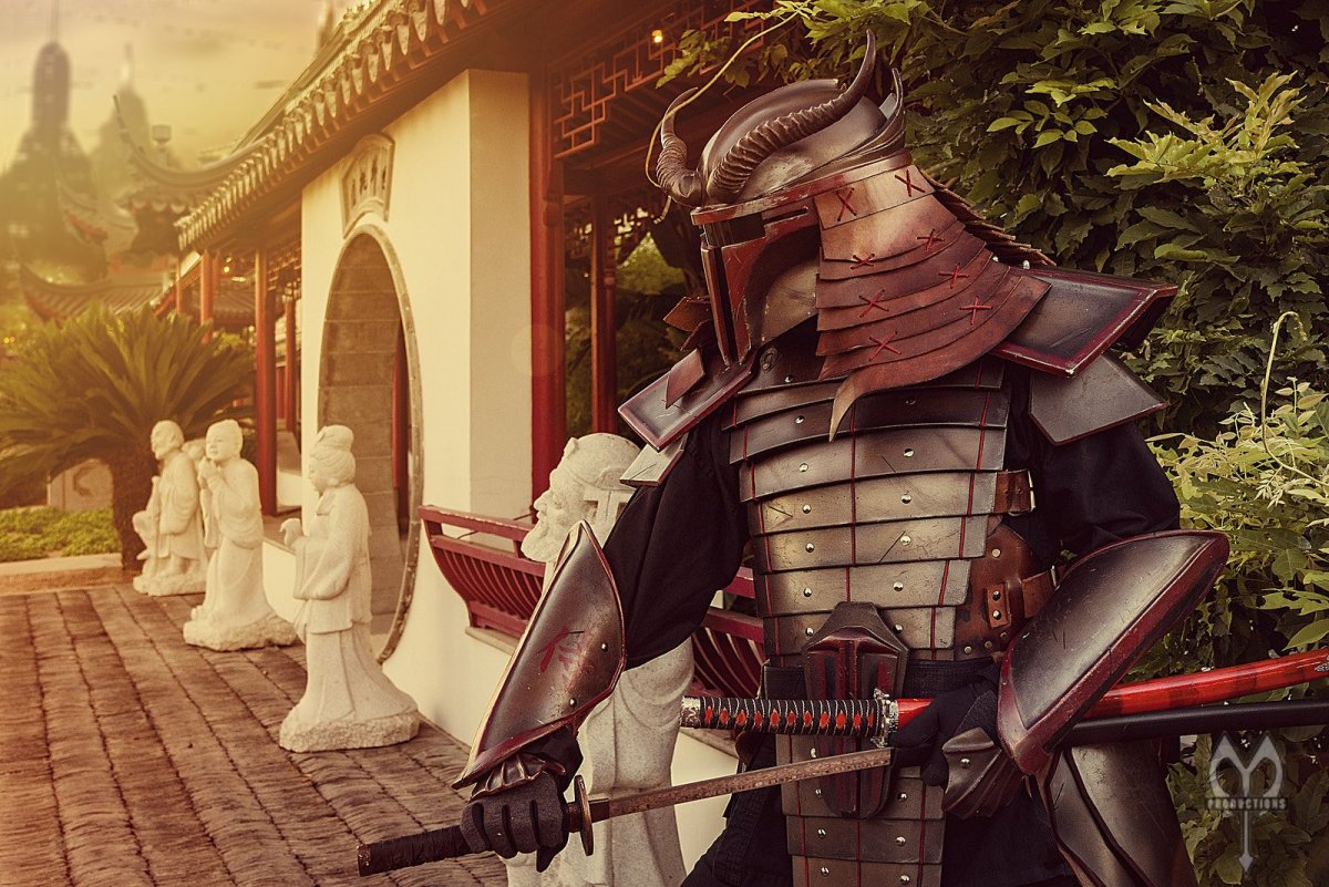 Воин Ронин Самурай арт Япония