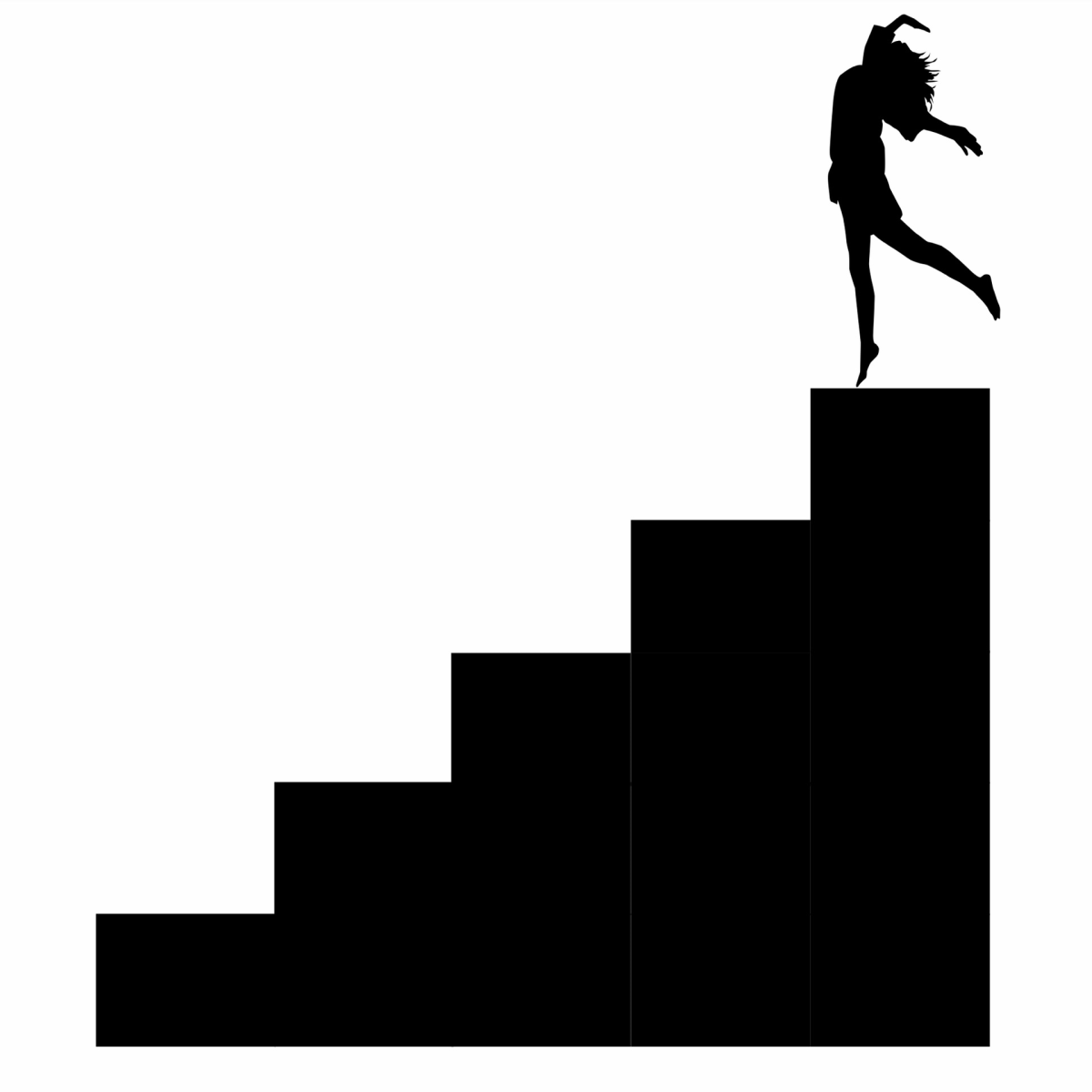 Лестница силуэт