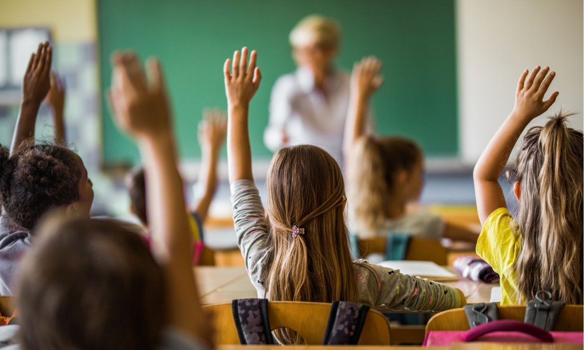 Дети поднимают руки