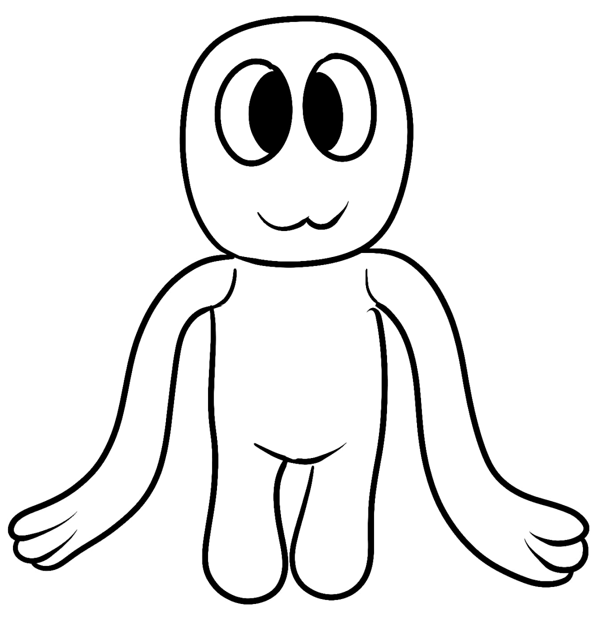 Раскраска радужные друзья монстры