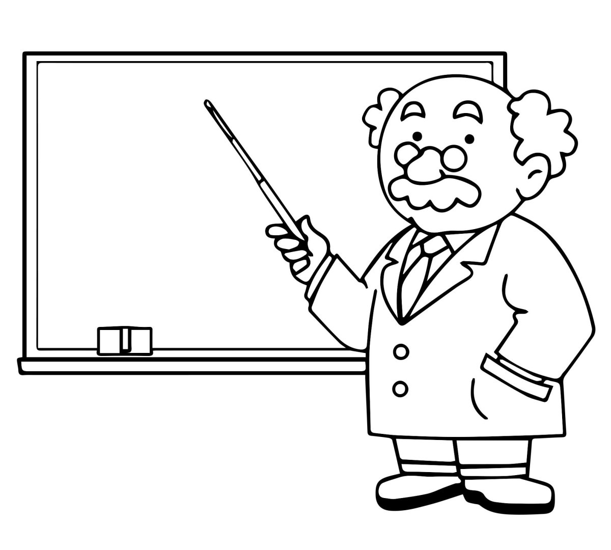 Раскраска учитель