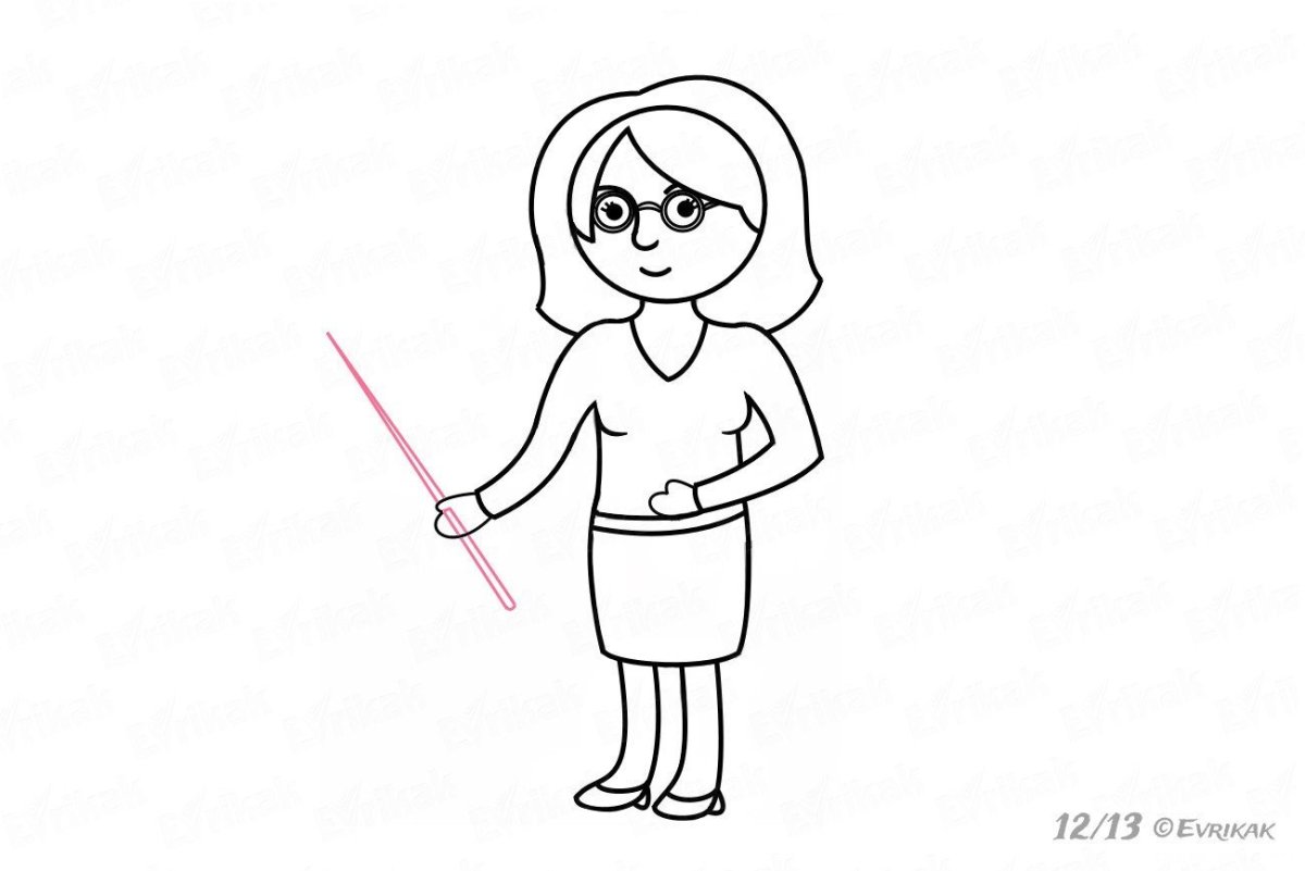 Раскраска учитель