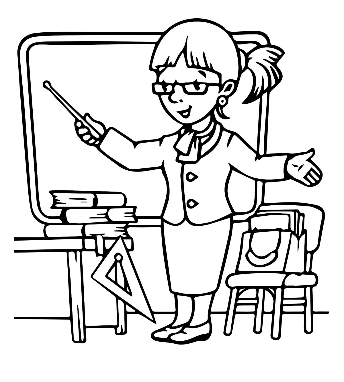 Раскраска. В детском саду