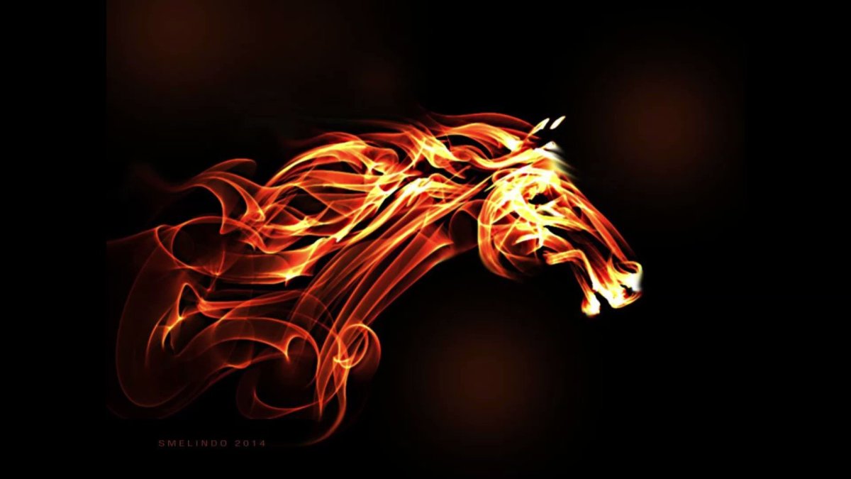 Лошадь в огне