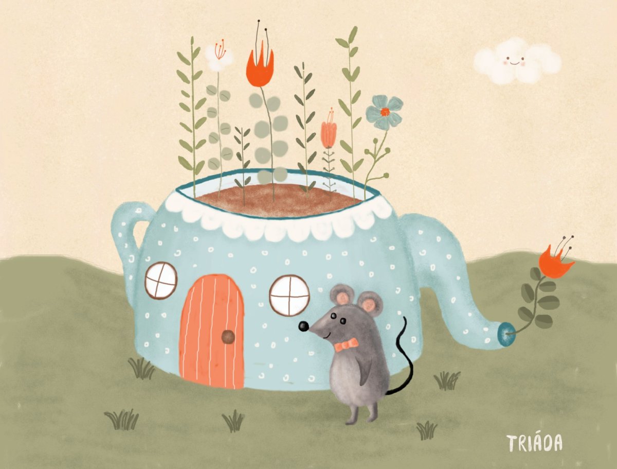 Домик мышонка рисунок