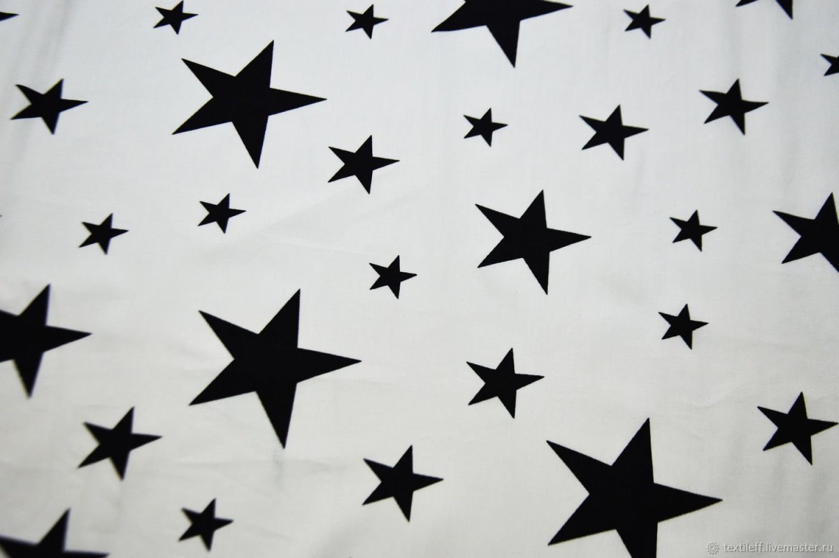 Ткань звезды на черном