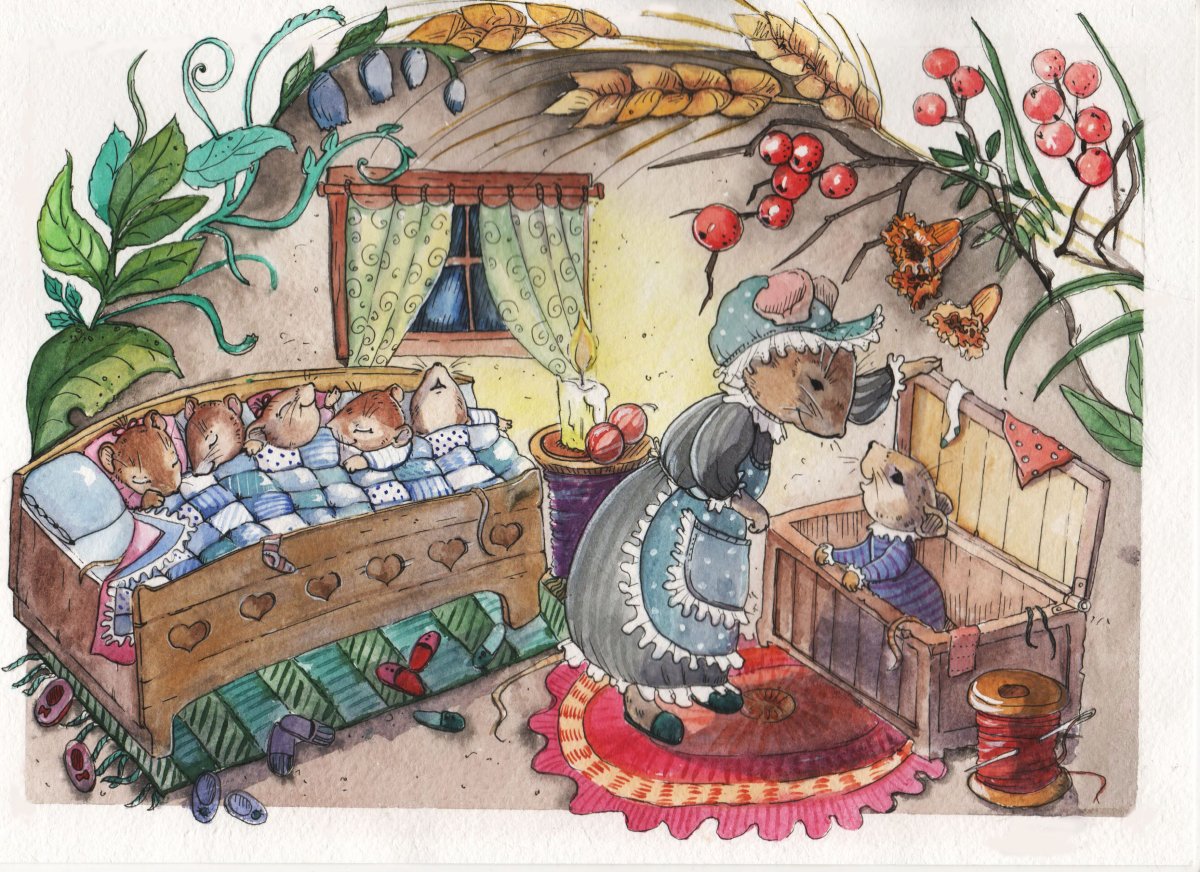 Уютная норка иллюстрации