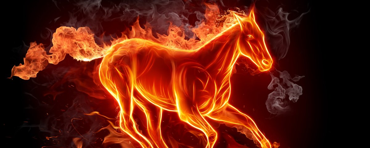Огненный конь арт