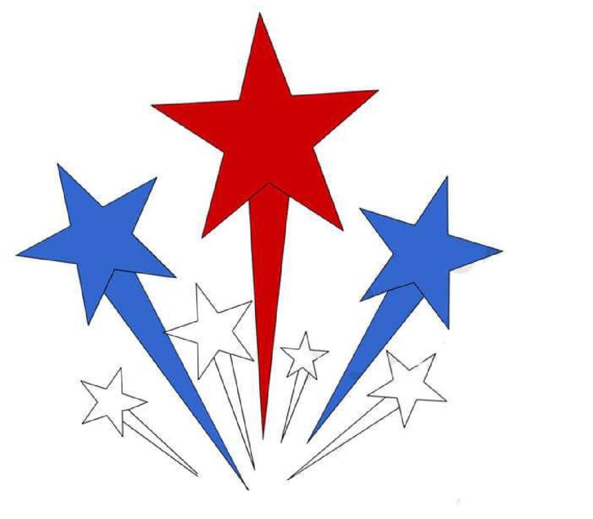 Звезды салюта для вырезания