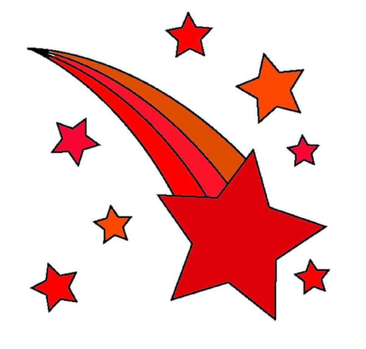 Салют шаблон для вырезания цветной