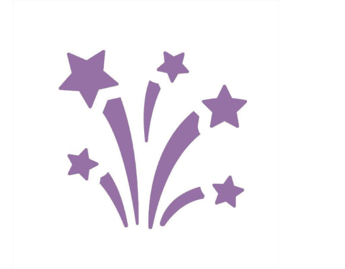 Трафарет салюта для вырезания