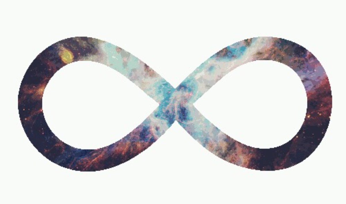 Знак бесконечности на фоне