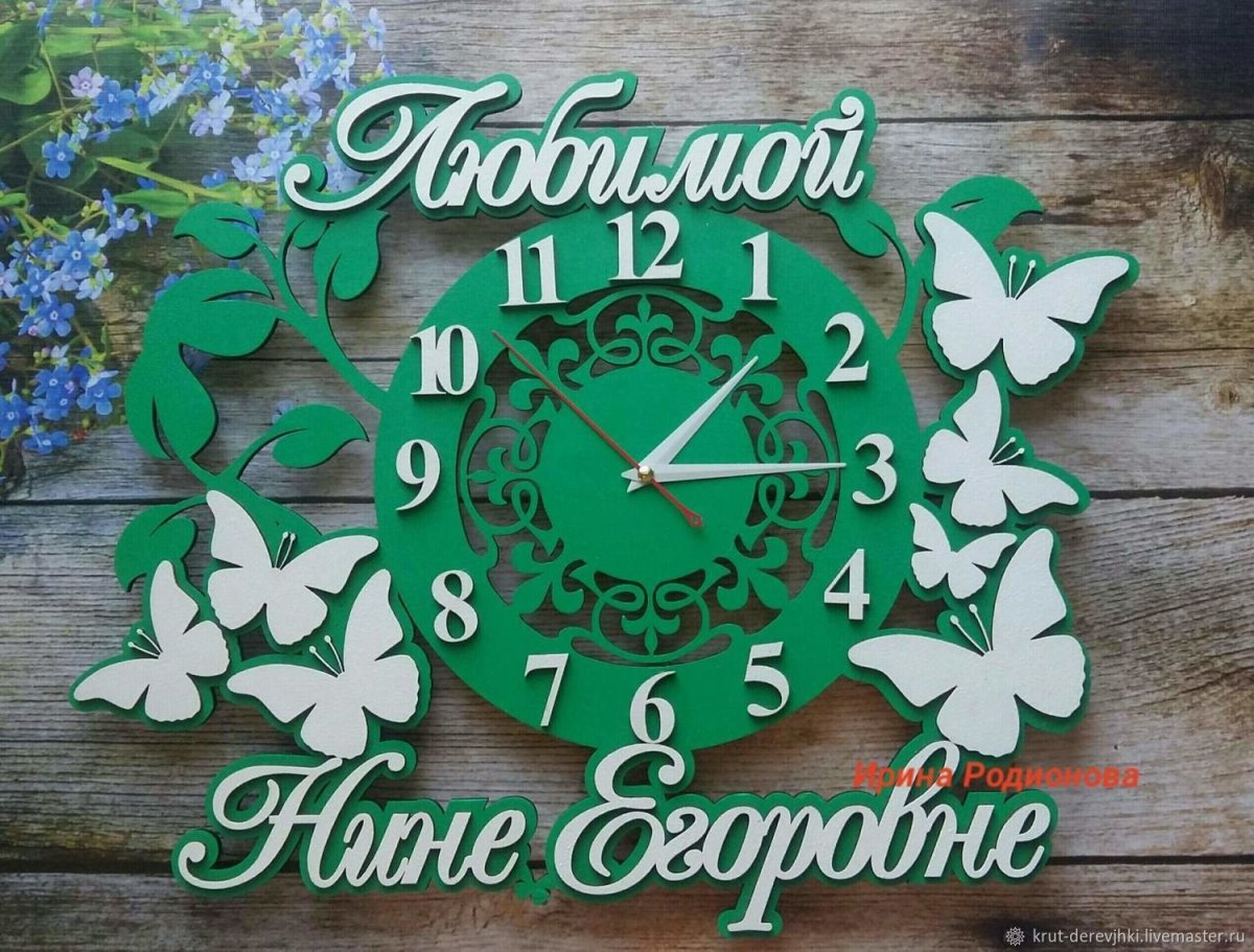 Выпиливание деревянных часов