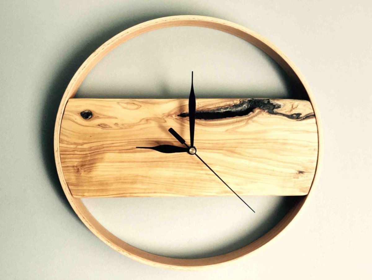 Часы родителям из дерева