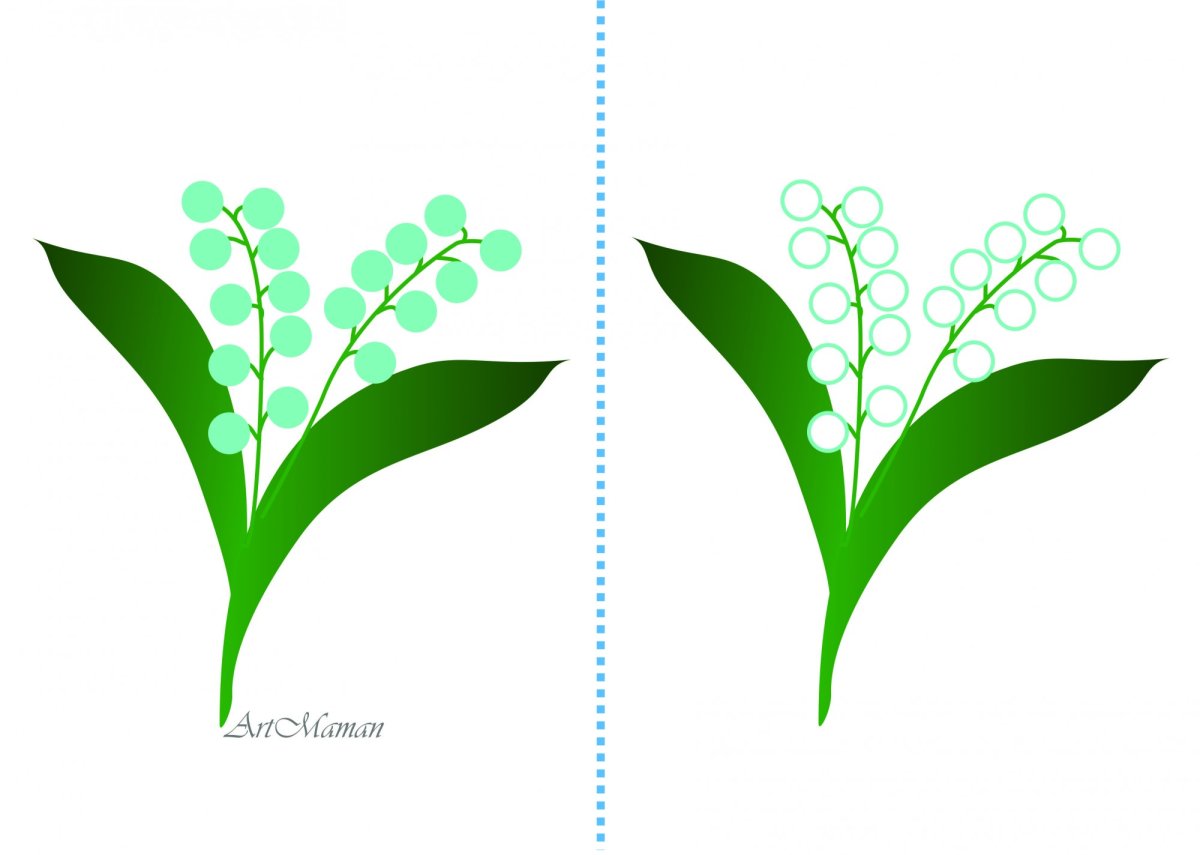 Ландыш стилизация