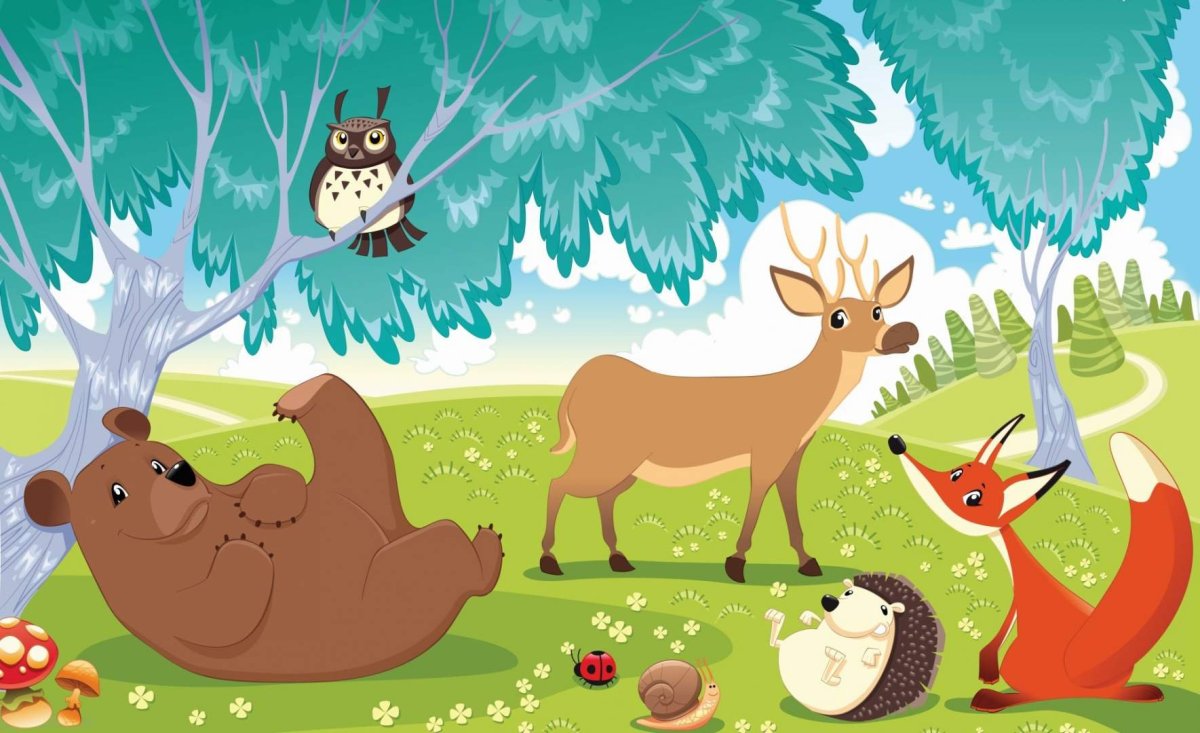 Белка с бельчатами в дупле