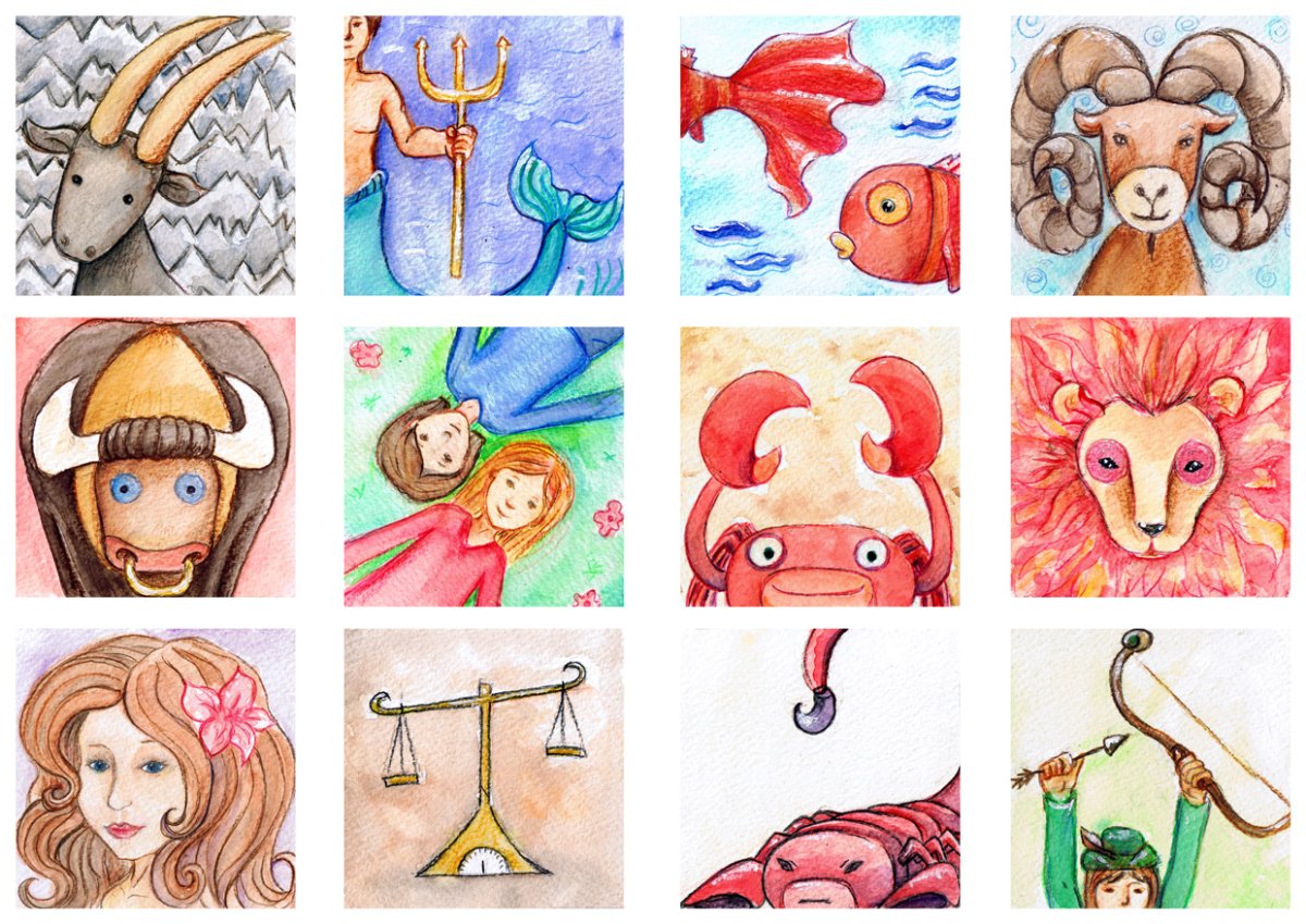 Красивые девушки в виде знаков зодиака