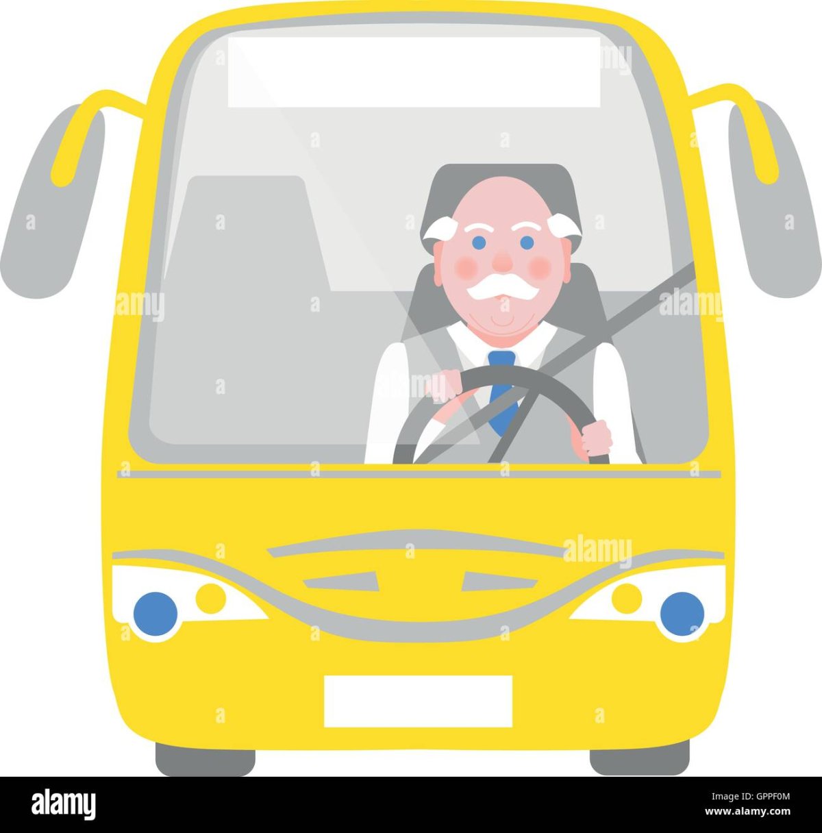 Водитель автобуса мультяшный