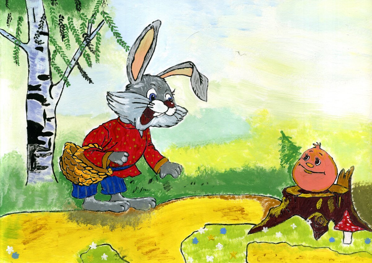Сказка Колобок заяц
