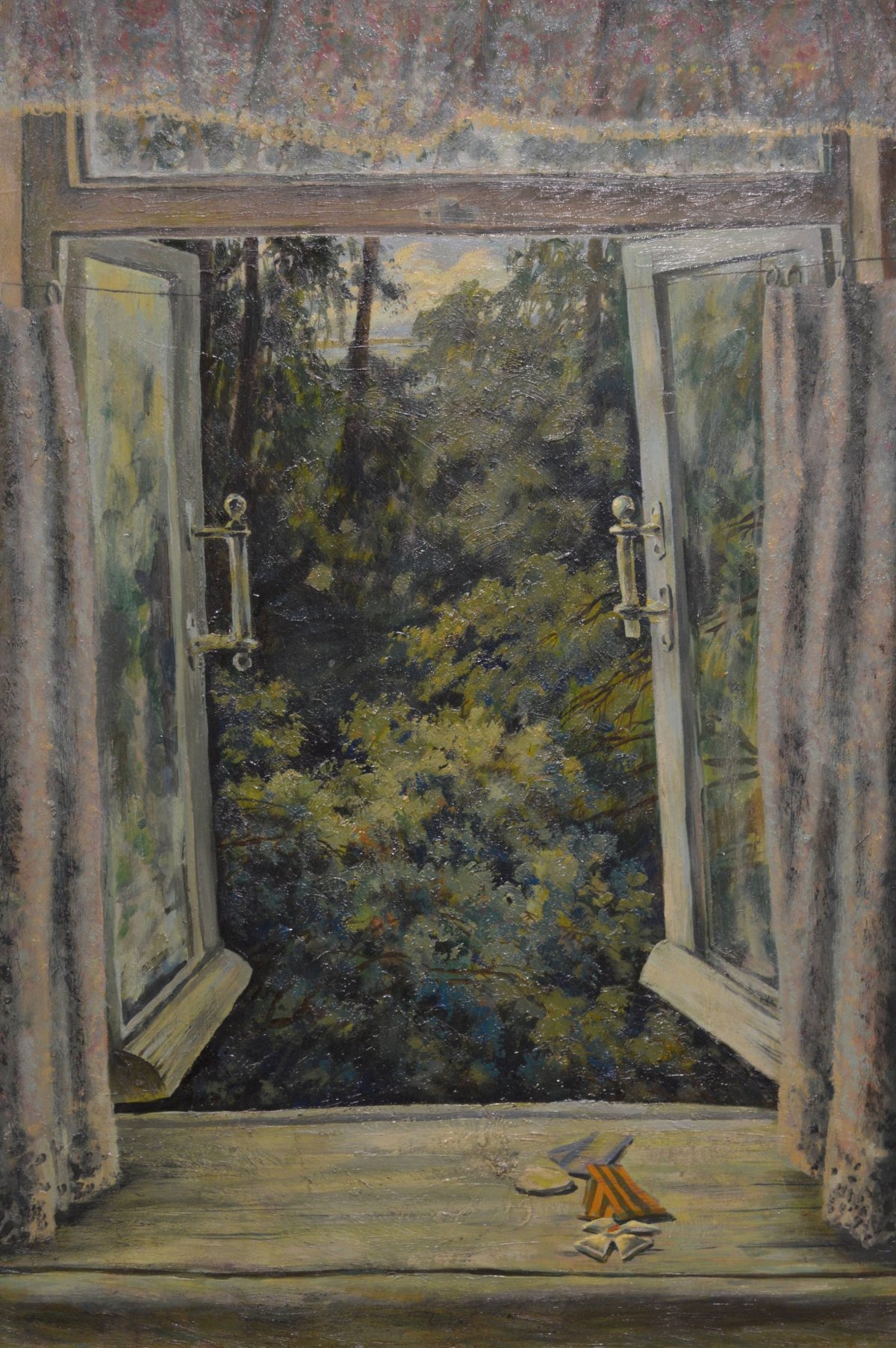Картина "открытое окно в сад"Николай Богданов-Бельский