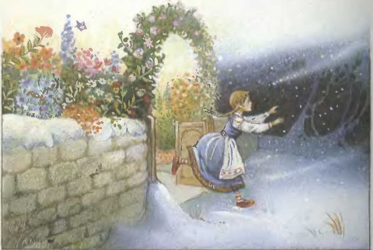 Герда в саду у волшебницы