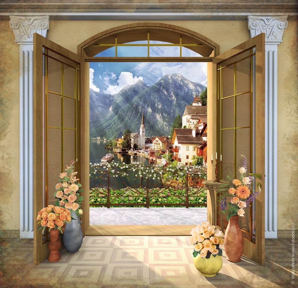 Сказочный дом с окнами