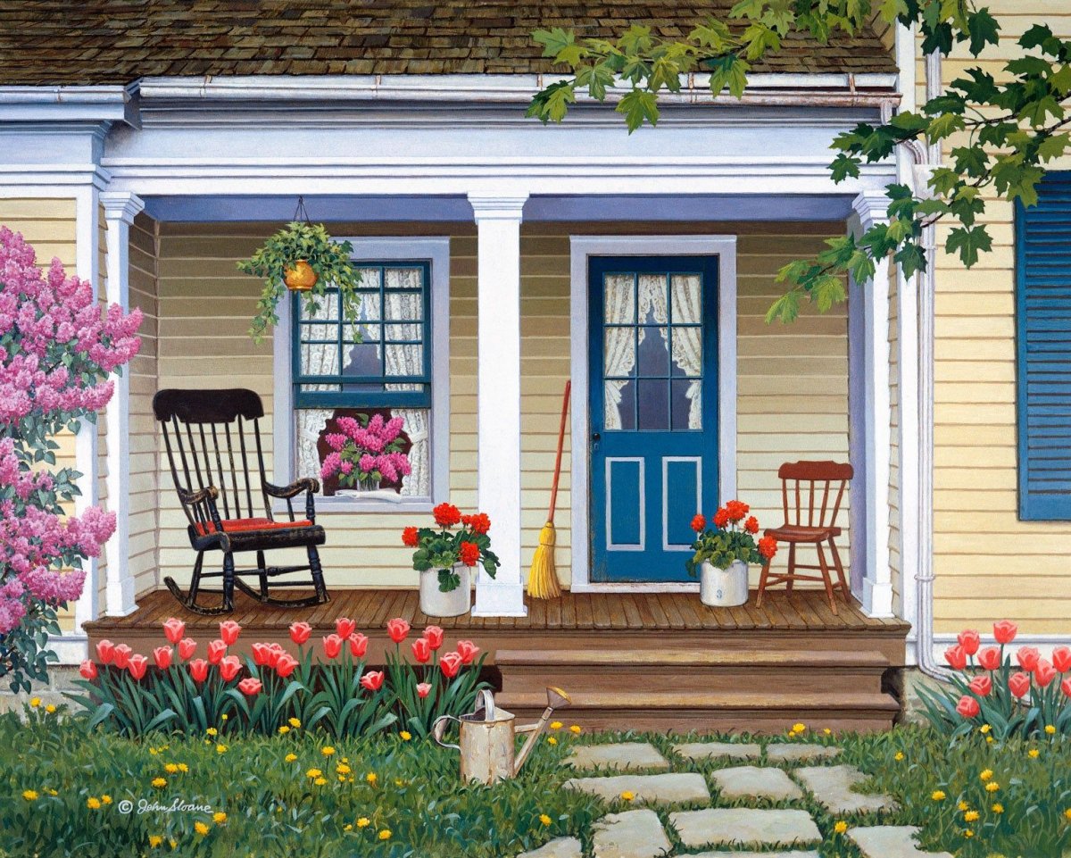 Вид из деревенского окна