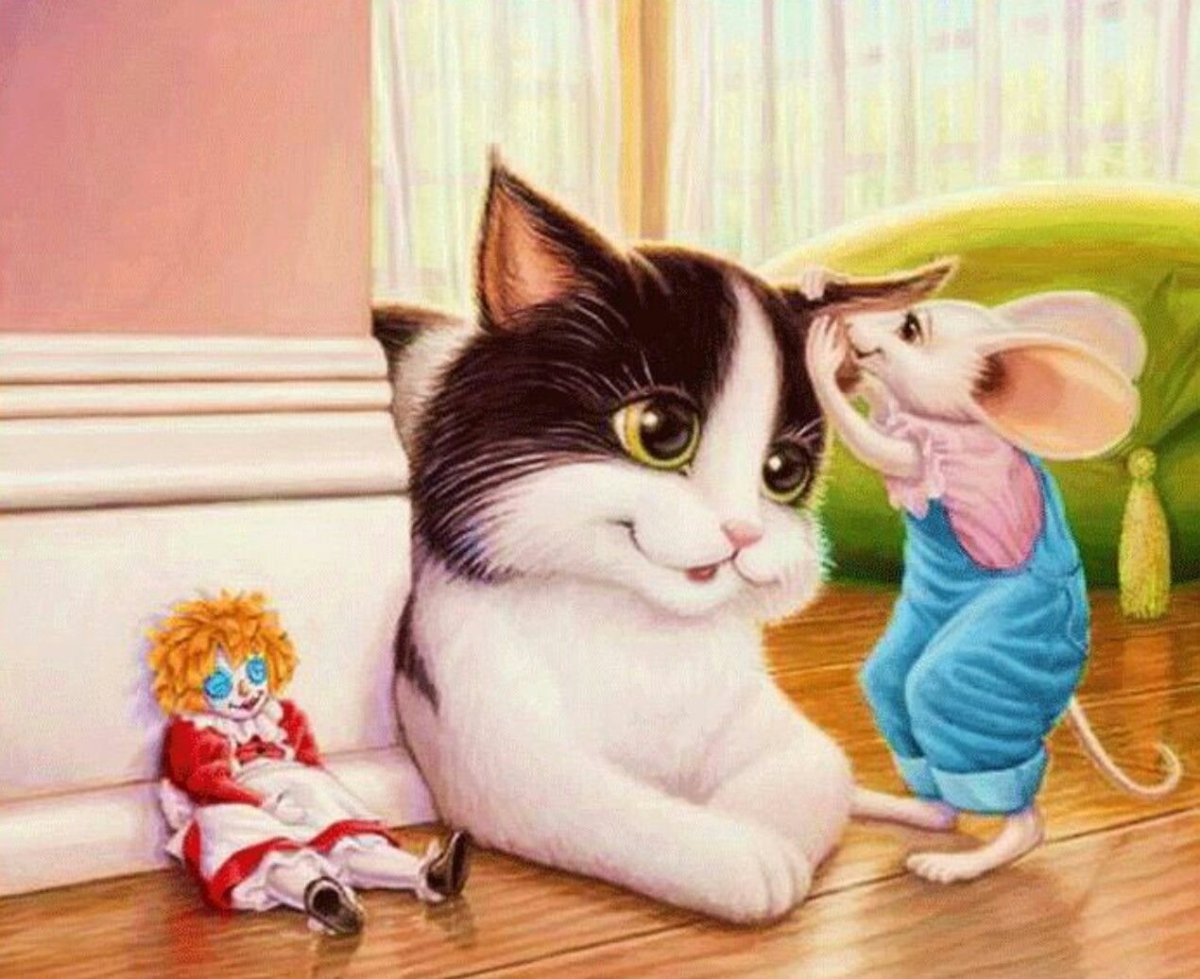 Котенок и мышонок