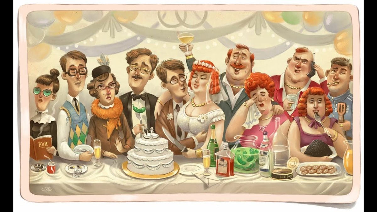 Веселое застолье