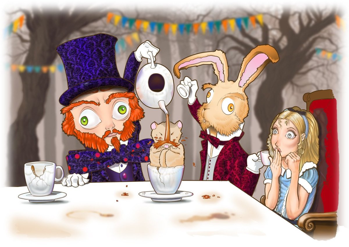 Алиса в стране чудес чаепитие у Шляпника