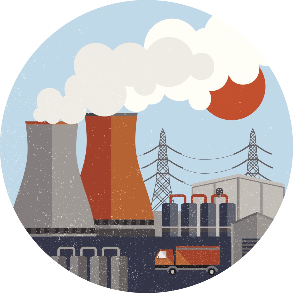 Загрязнение воздуха заводами для детей