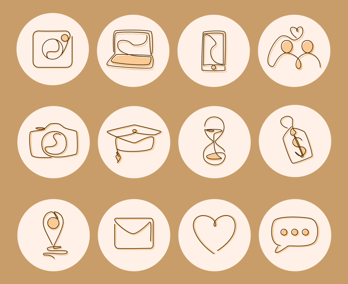 Стильные иконки для актуального