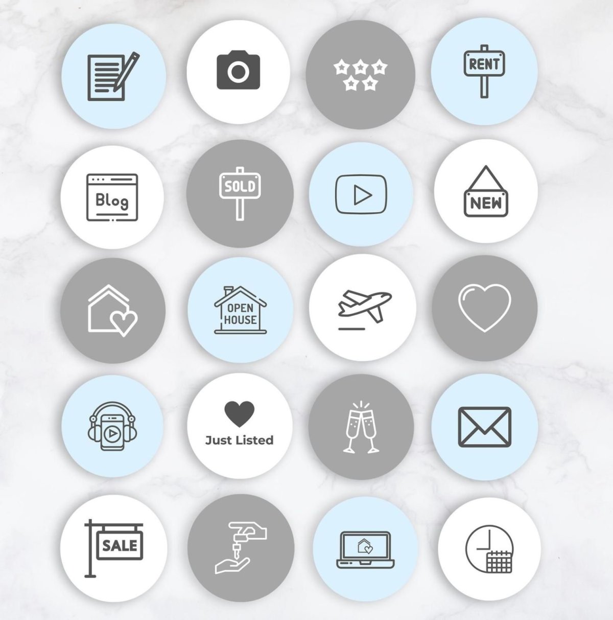 Иконки для актуального в Инстаграм