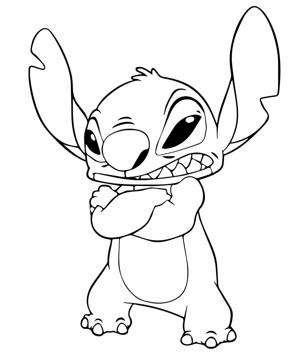 Лео и Стич раскраска
