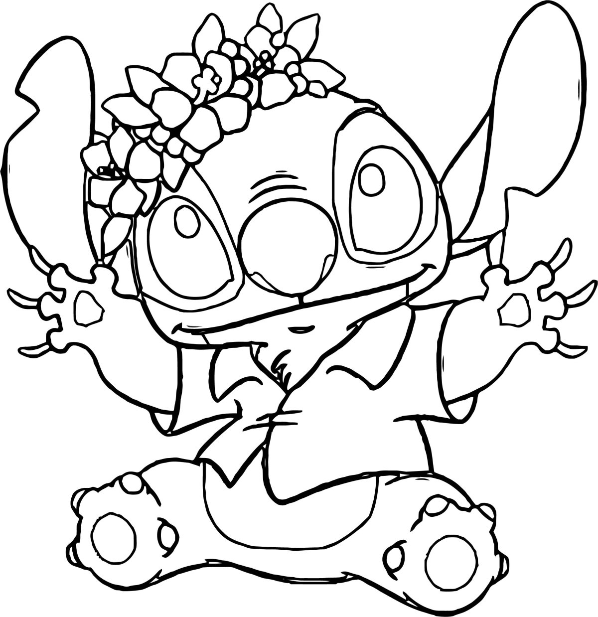 Раскраски антистресс Стич