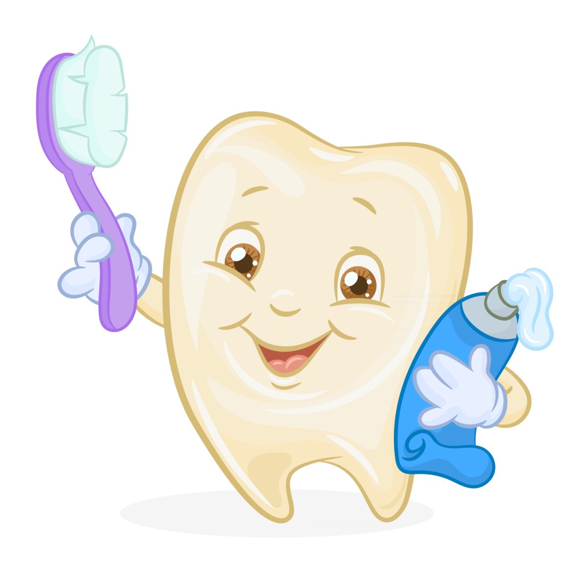 Зубы детские мультяшные