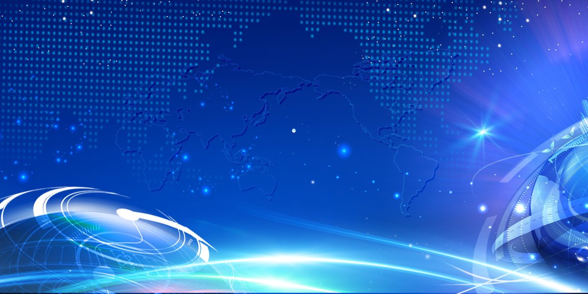 Синий технологичный фон