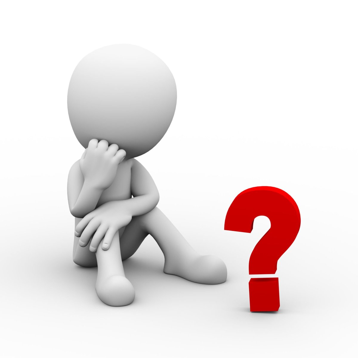 Белый человек думает