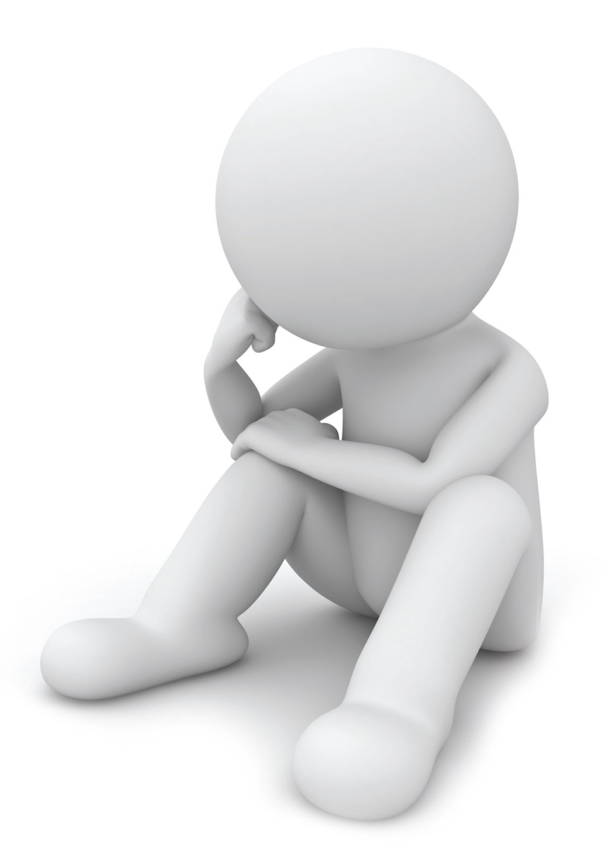 Человечек сидит