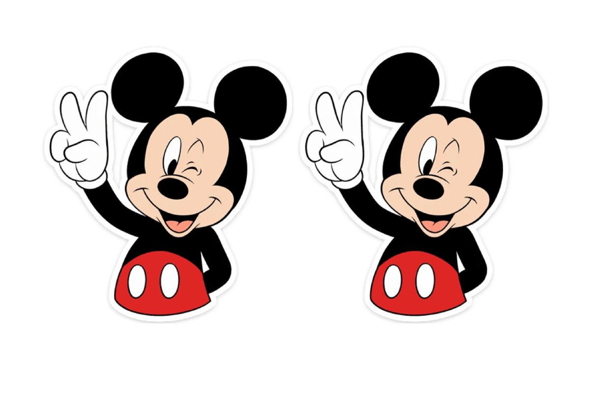 Микки Маус на сахарной бумаге