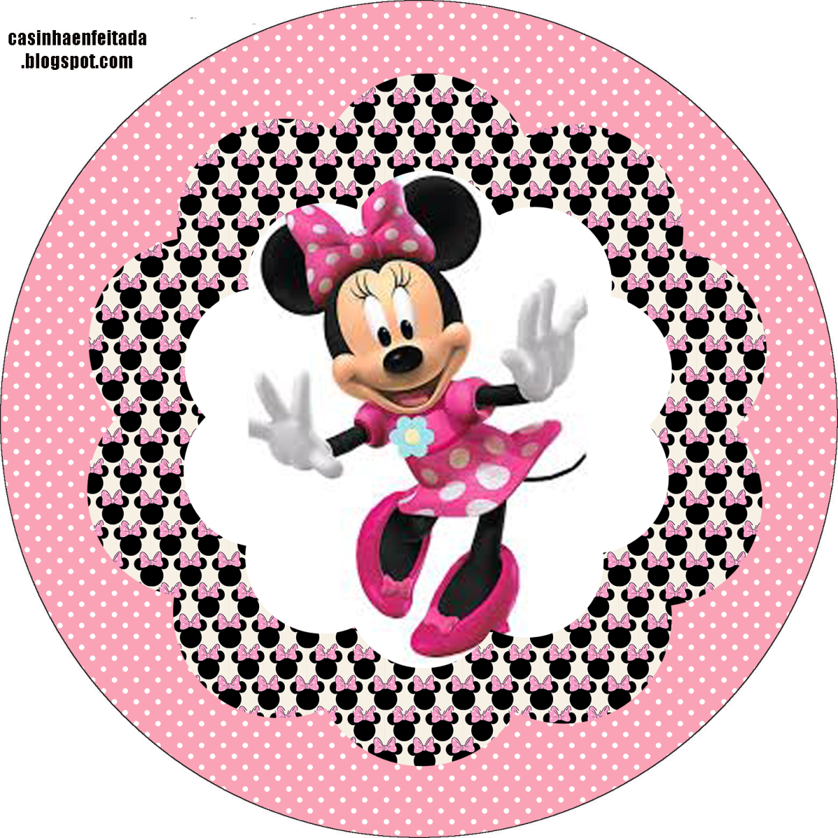 Минни Маус на вафельной бумаге