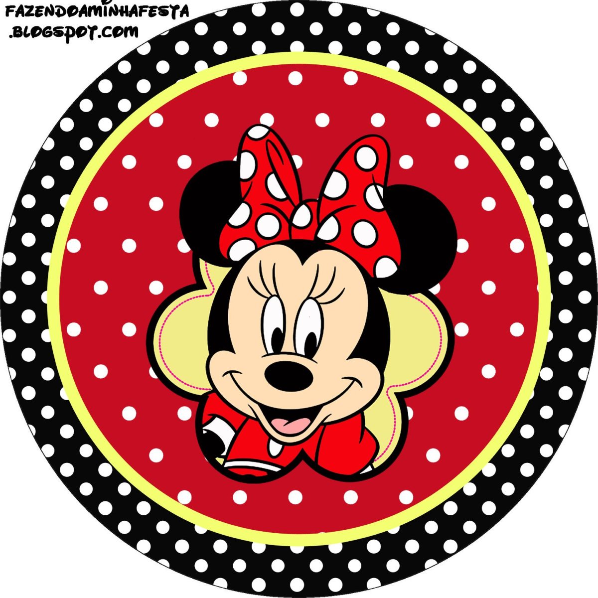 Минни Маус в круге