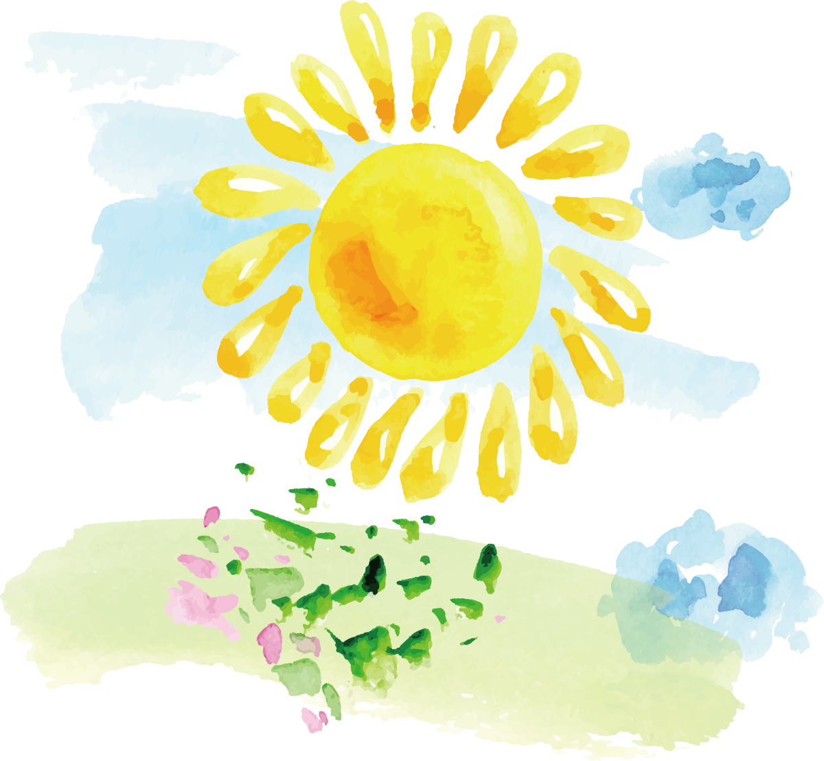 Солнечный день рисунок