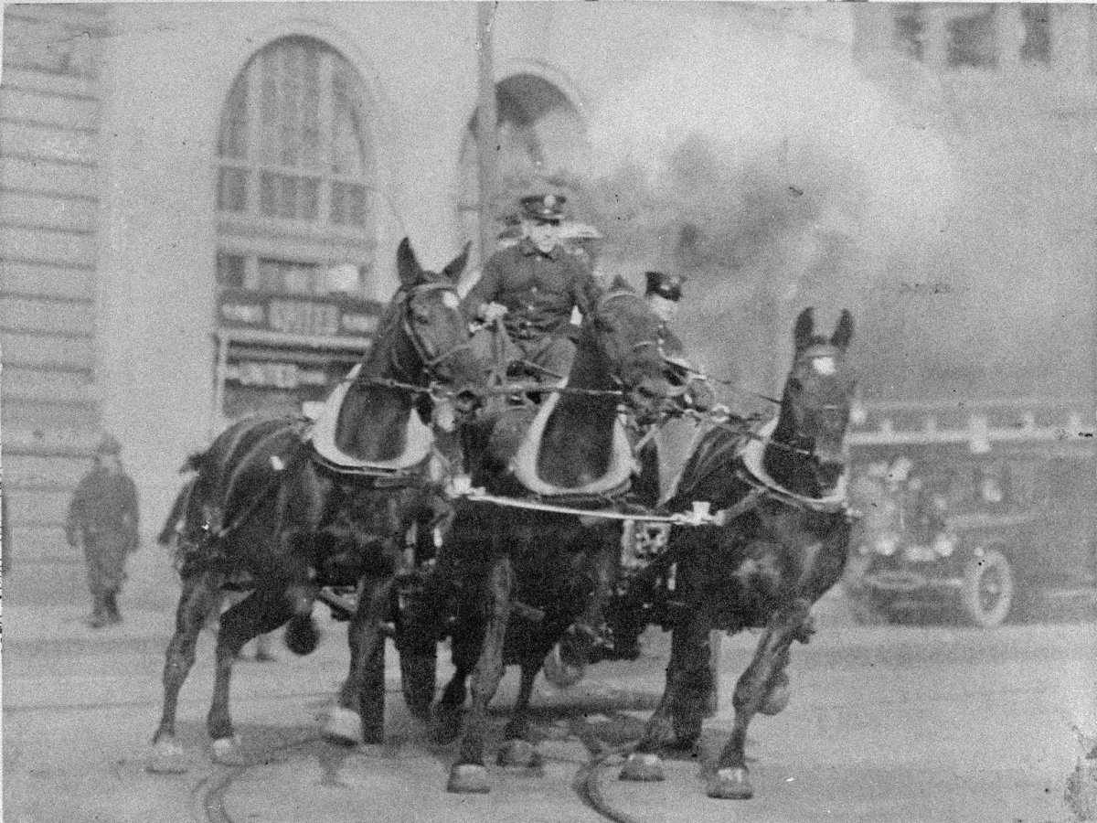 Пожарники Нью-Йорка начала 20 века