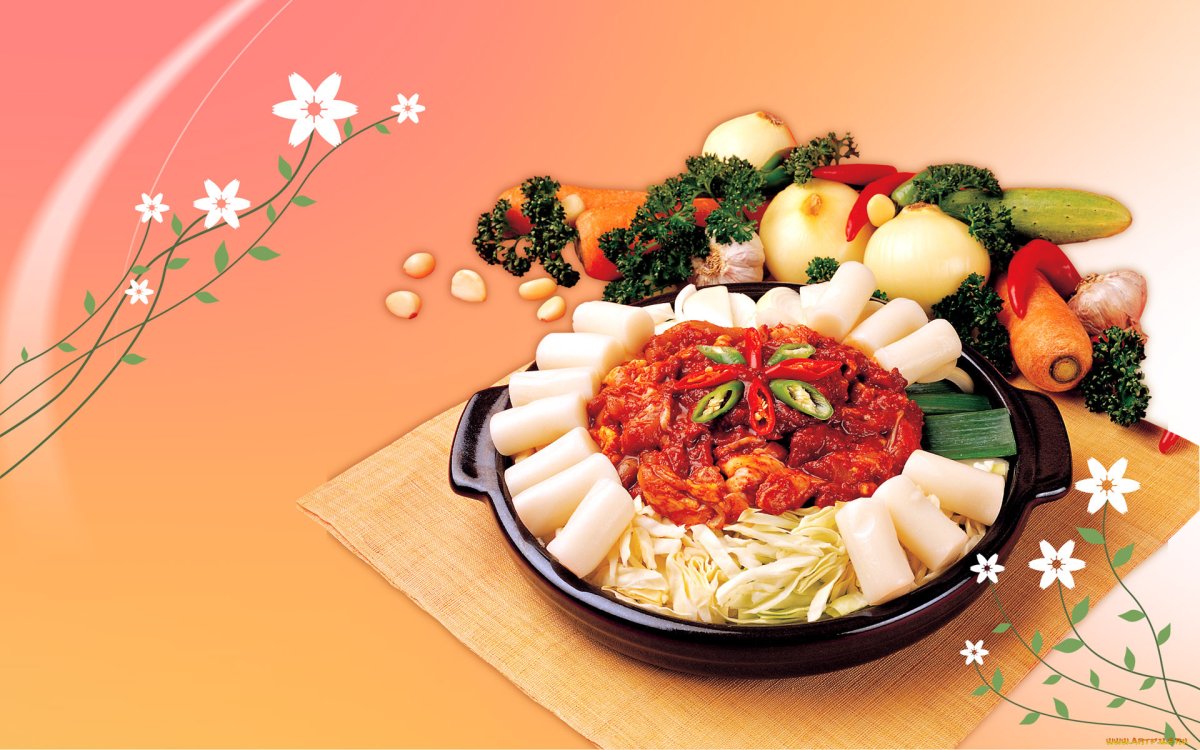 Фон для горячих блюд