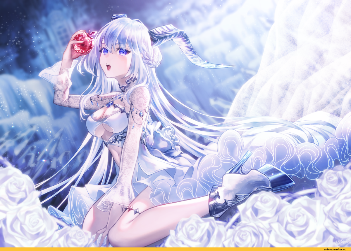 Беловолосые аниме