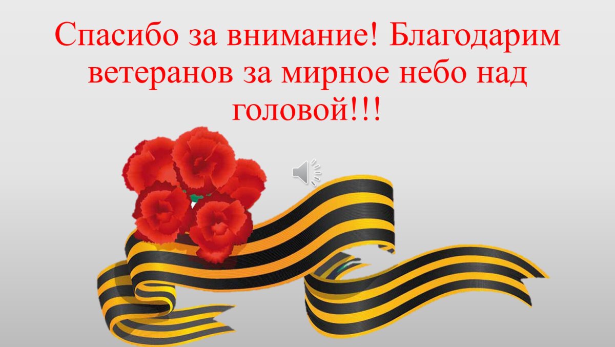 Спасибо за мирное небо над головой