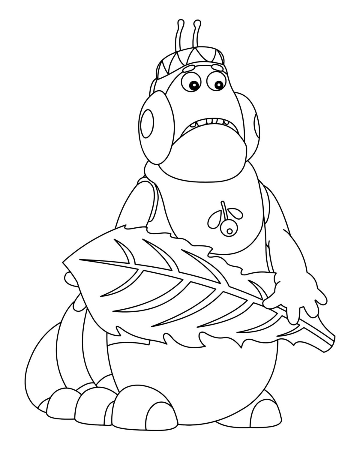 Герои мультиков Лунтик и Кузя