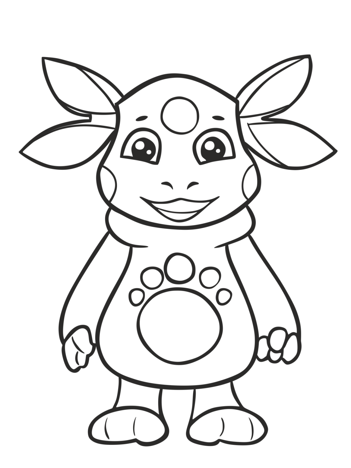 Лунтик рисунок карандашом