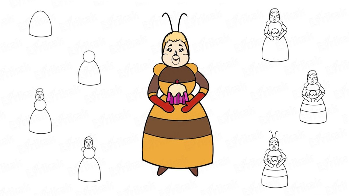 Раскраска Лунтик и его друзья корней Корнеевич